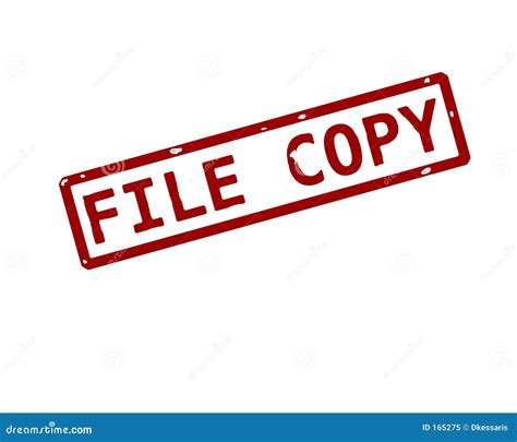 file copy ink stamp stock illustration image  stamp