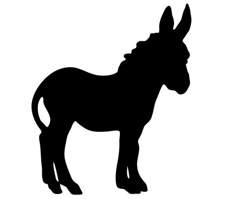 donkey silhouette  stock photo public domain pictures