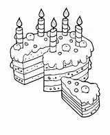 Cake Coloring Pages Slice Birthday Mom Food Happy Serve Drawing Cupcakes Printable Will Color Books Outlines Paintings Kids Sheets Tocolor sketch template