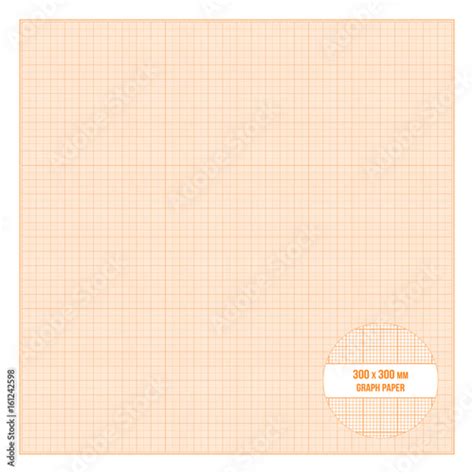 vector printable metric graph paper  cm size stock image