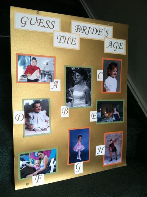 great bridal shower game using pictures from the bride s