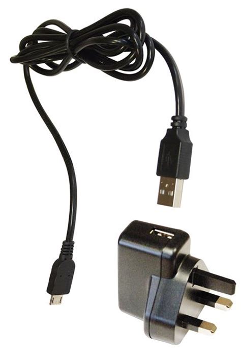 bc usb icom micro usb charger uk plug
