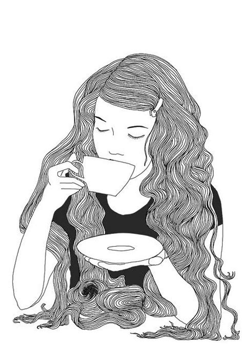 drinking tea girls and coffee on pinterest