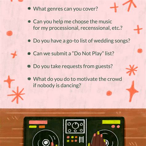 50 questions to ask wedding djs and bands