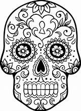 Coloring Pages Skull Sugar Mexico Mexican Drawing Female Culture Template Color Printable Getcolorings Getdrawings Clipartmag Print sketch template