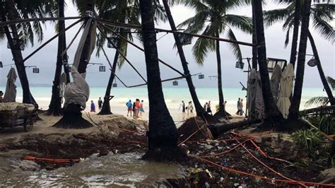 Tourists Stranded By Typhoon In Boracay Post Photos Of The