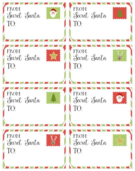 images  printable secret santa cards printable secret santa