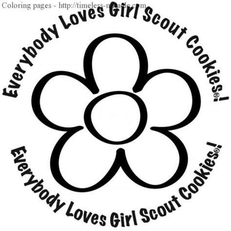 girl scout coloring page photo  timeless miraclecom