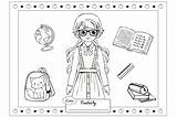 Lottie Colouring Days School Coloring Pages sketch template