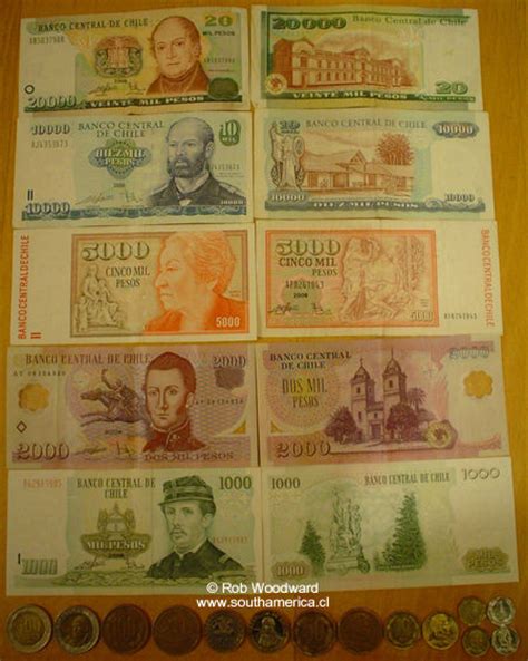 money  chile money exchange coins notes bills uf casas de cambio