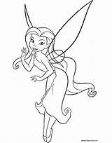 Fairy Tinkerbell Fairies Silvermist Rosetta Colorare Tinker Animati Cartoni sketch template