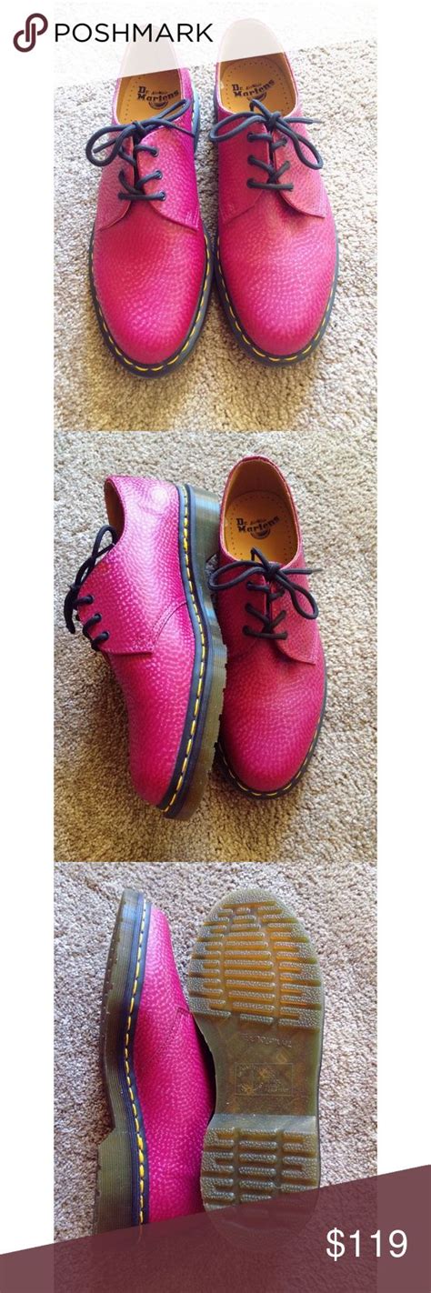 rare drmartens  hot pink holo oxfords nwot