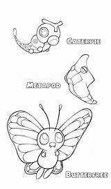 Coloring Caterpie Pages Getdrawings sketch template