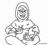 Musulmana Musulmane Princesse Principessa Dibuix Coloritou Acolore Dibuixos Principesse sketch template