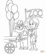 Coloring Pages Carl Ellie Zoo Para sketch template