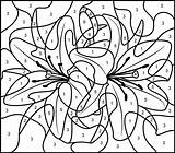 Color Number Coloring Pages Printable Flowers Numbers Hard Adult Adults Lily Printables Colour Coloritbynumbers Flower Tap Book Drawing Getcolorings Getdrawings sketch template