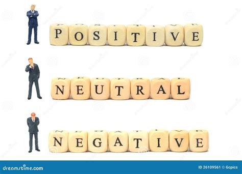 positive negative  neutral stock image image