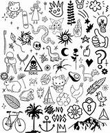 Tattoo Emo Doodle Aesthetics Doodles Coole Pequeños Zeichnungen Stikers Recrear sketch template