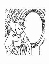 Blanche Nains Reine Coloriages Mechante Miroir Royaume Moi Dwarfs Concernant Primanyc sketch template