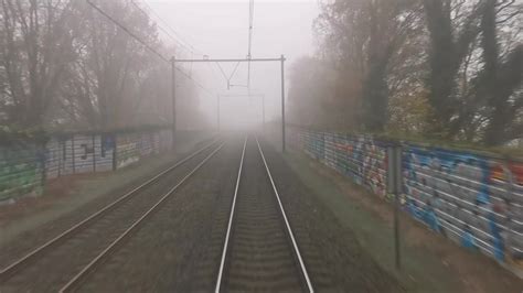 dumpert trein rijden met dichte mist