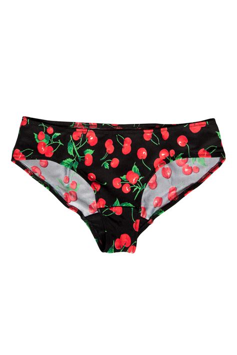 cherry bikini panties low made by noemi
