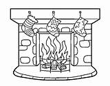 Chimney Christmas Coloring Pages Coloringcrew Template sketch template