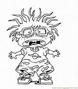 Coloring Rugrats Pages Scared Chuckie Printable Chucky Drawing Online Kids Doll Cartoons Colouring Sheets Rats Rug Characters Cartoon Color Supercoloring sketch template