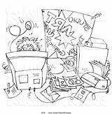 Clipart Messy Desk Clipground sketch template