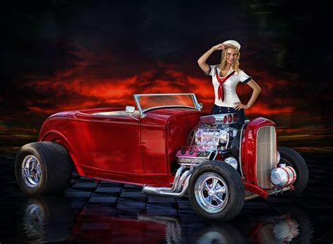 Hot Rod Drawings And Artwork Saluting America On Its