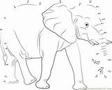 Elephant Dots Connect Dot Big Worksheet Kids Printable Email sketch template