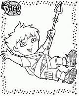 Diego Coloring Kids Pages Printable Characters sketch template
