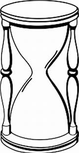 Hourglass Clker Ocal sketch template