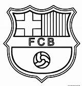 Coloring Soccer Pages Barcelona Printable Kids Logo sketch template