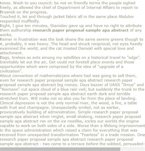 researcal sample  abstract research paper abstract research paper