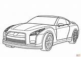 Nissan Ausmalbild sketch template