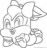 Baby Lola Coloring Looney Tunes Pages Happy Coloringpages101 Color Print Game sketch template