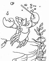 Coloring Song Pages Sing Sebastian Mermaid Ariel Little Color Supercoloring Disney Crab sketch template