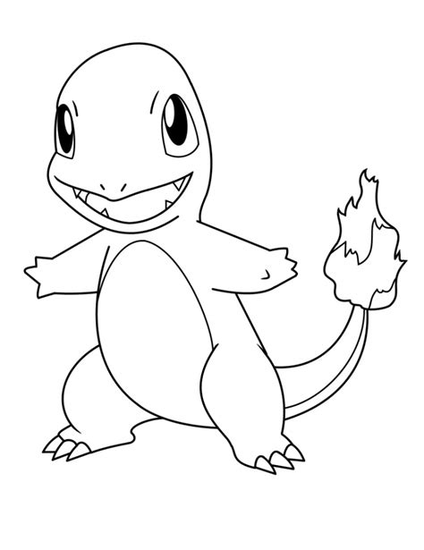 charmander pokemon  coloring page anime coloring pages