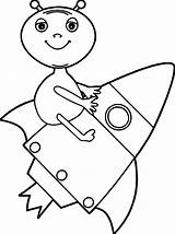 Coloring Drawing Rocket Alien Pages Power Wecoloringpage Getcolorings sketch template