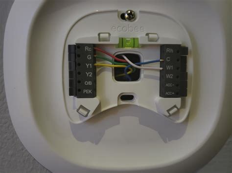 wiring thermostat ecobee  fan blowing   cold air recobee