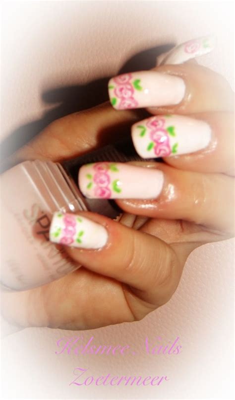 spa ritual nailart flower nail art manicure nails