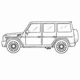 Benz Klasse Coloringpagez Wagon Drawcarz Ausmalbilder Gclass Mercedesbenz Malvorlagen sketch template