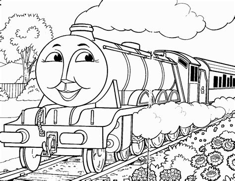 thomas  train colouring pages