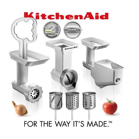 kitchenaid fppc mixer attachment pack grinder mincer slicer shredder fruit