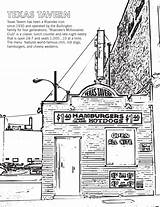 Coloring Tavern Texas Sheets Roanoke Printable Pdf Ridge Blue sketch template
