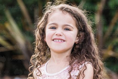 Image Of Young Mixed Race Aboriginal Caucasian Girl Smiling Austockphoto