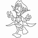 Draw Count Duckula sketch template