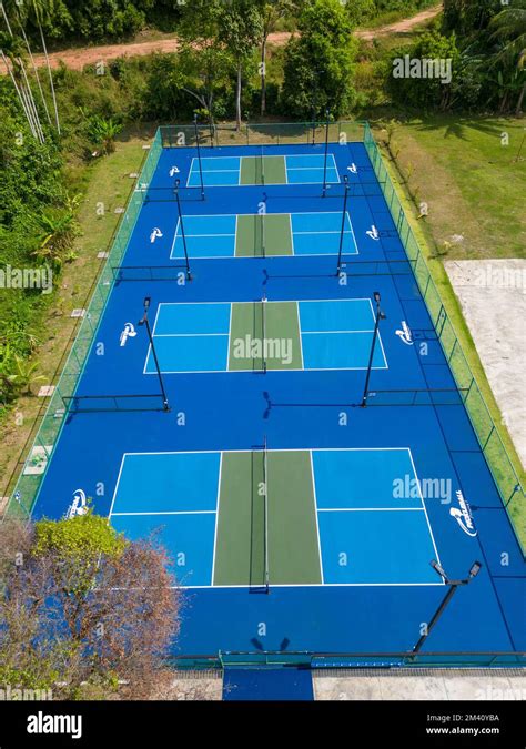 pickle ball court aerial  res stock photography  images alamy