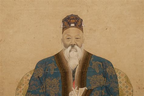 pair  qing dynasty chinese ancestor portraits  stdibs