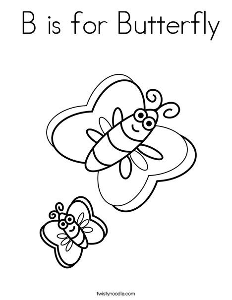 butterfly coloring page twisty noodle